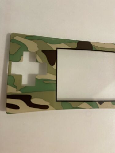 Used OEM Nintendo Camo Faceplate for Gameboy Micro- Used, scratching on screen - Fresh Stock Dated December 2025