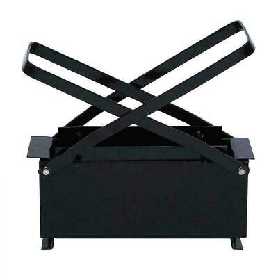 Paper Log Briquette Maker Black Steel Manual Press Machine for Fire Sove Durable - Fresh Stock Dated December 2025