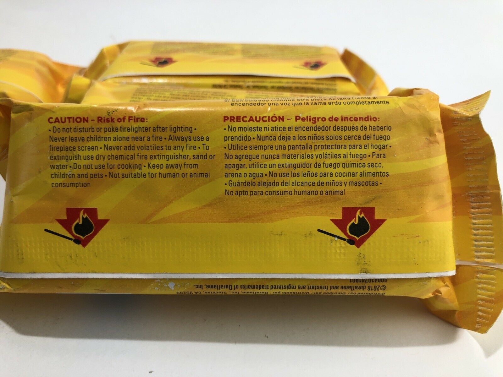 Duraflame Firestart Indoor Outdoor Fast&Easy Wood Firelighters 4.5 OZ New 4 Logs - Fresh Stock Dated December 2025