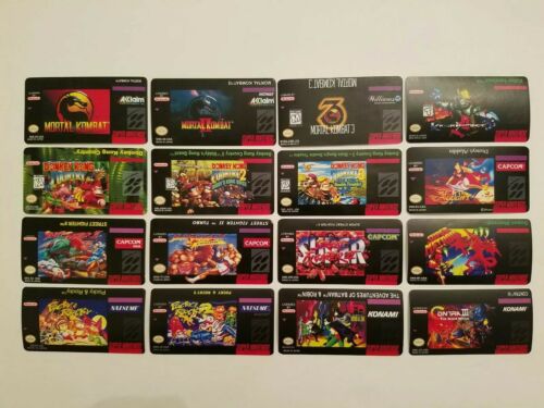 Super Mario world Snes Cartridge Replacement Game Label Sticker Precut Nintendo - Fresh Stock Dated February 2026