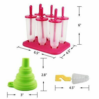 Popsicle Molds 3 Sets Ice Pop Molds Ice Pop Maker with Funnel and Brush, 3 - Fresh Stock Dated February 2026