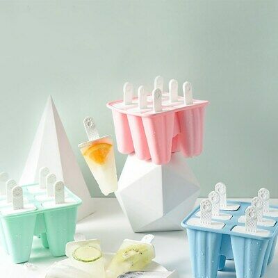 Kitchen DIY Pop-Mold Popsicle Maker Lolly Tray Pan Frozen Ice Cream Mould - Fresh Stock Dated February 2026