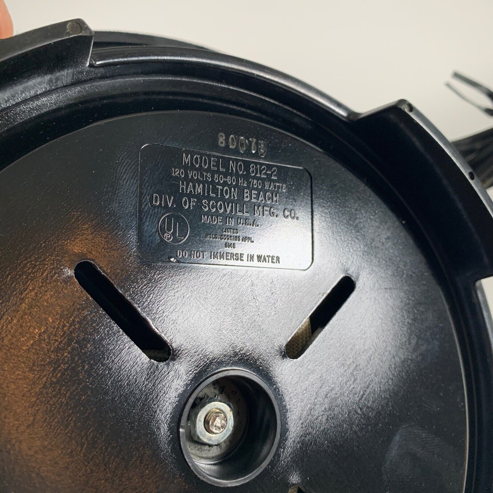 Vintage Hamilton Beach Fifth Burner Portable Hot Plate Model 812-2 USA 750 Watts - Fresh Stock Dated February 2026