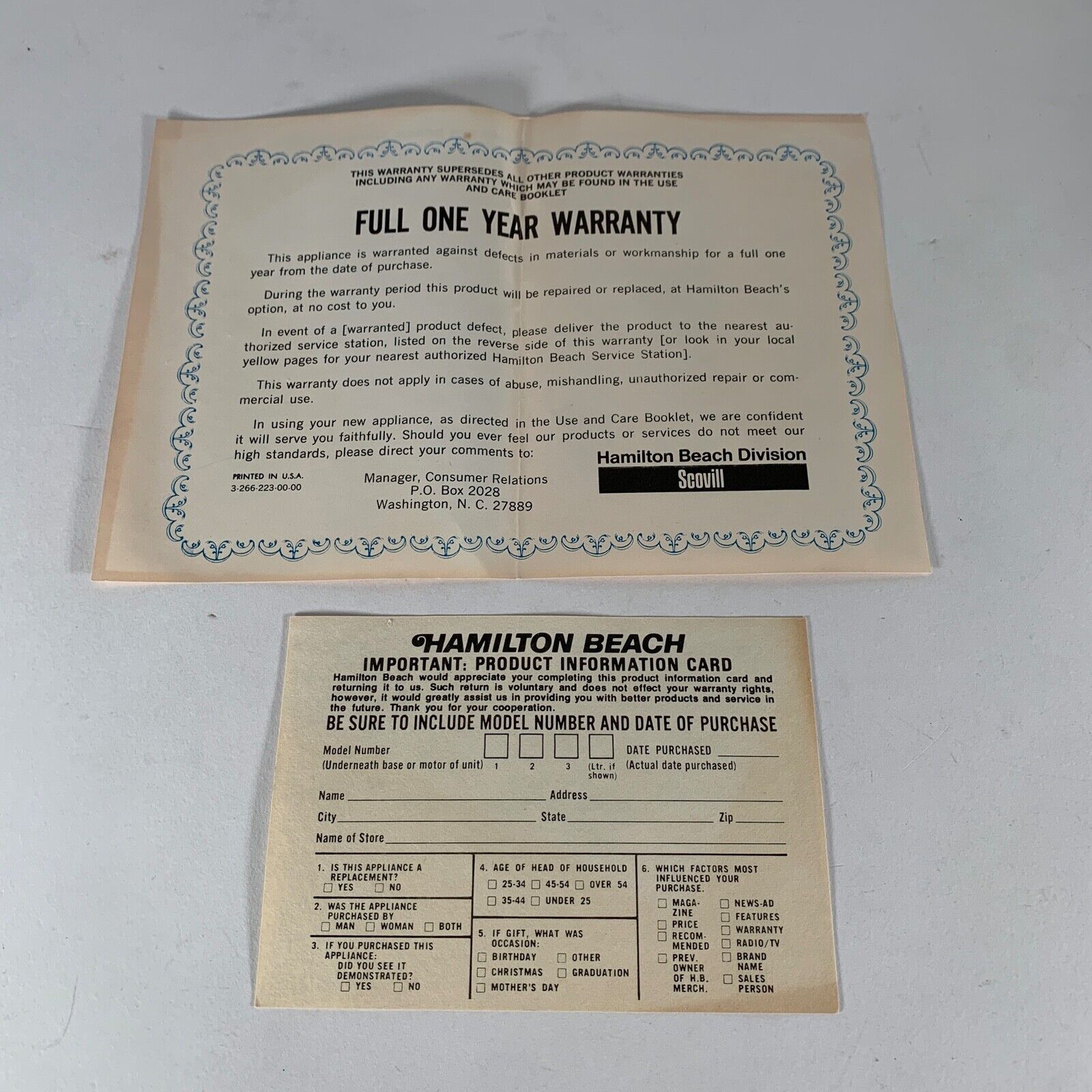 Vintage Hamilton Beach Fifth Burner Portable Hot Plate Model 812-2 USA 750 Watts - Fresh Stock Dated February 2026