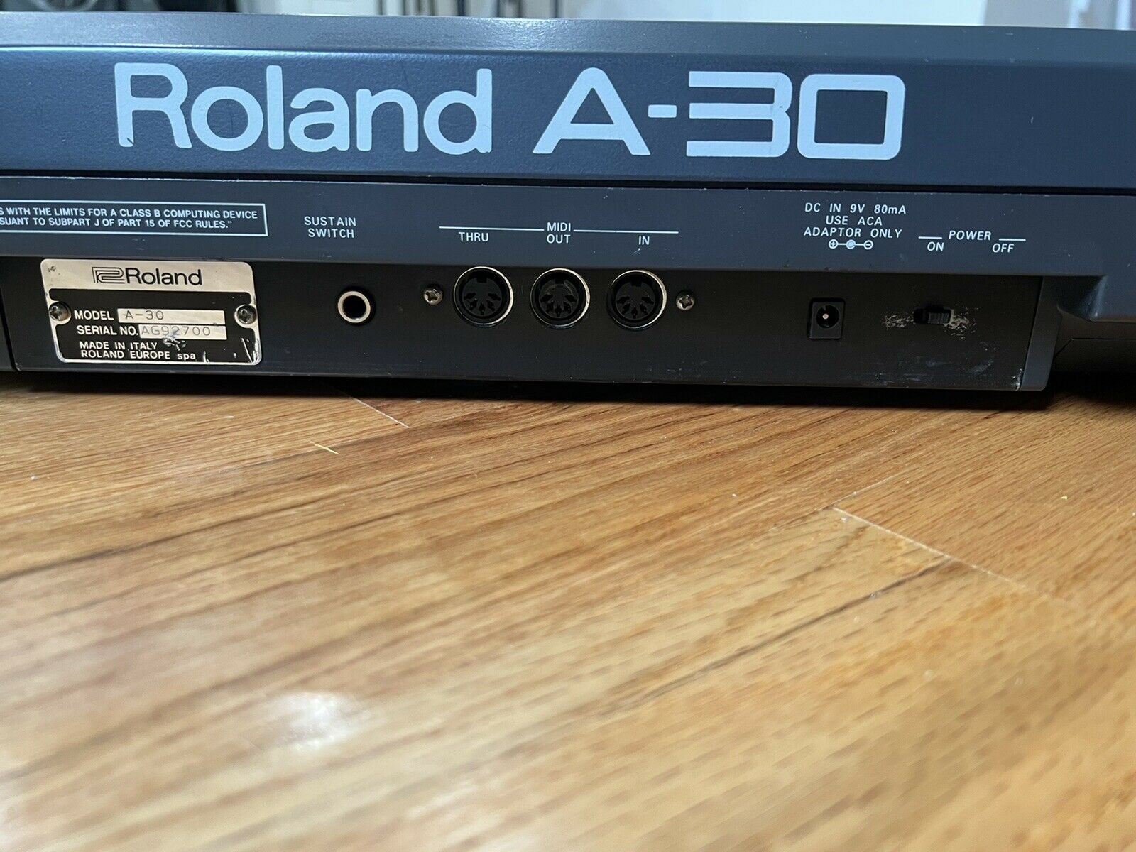 Roland A-30 90s MIDI Controller Semi-Weighted Keyboard, GS, Battery powered - Fresh Stock Dated December 2025