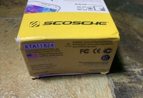 Scosche Bluetooth,Audio Car Kit,Works With Google Voice,New - Fresh Stock Dated January 2026