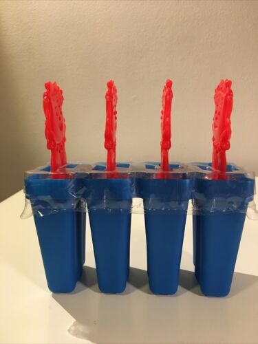 Vintage Collectible Kool-Aid Man Frozen Popsicle Maker Ice Pops Mold Set 2004 - Fresh Stock Dated February 2026