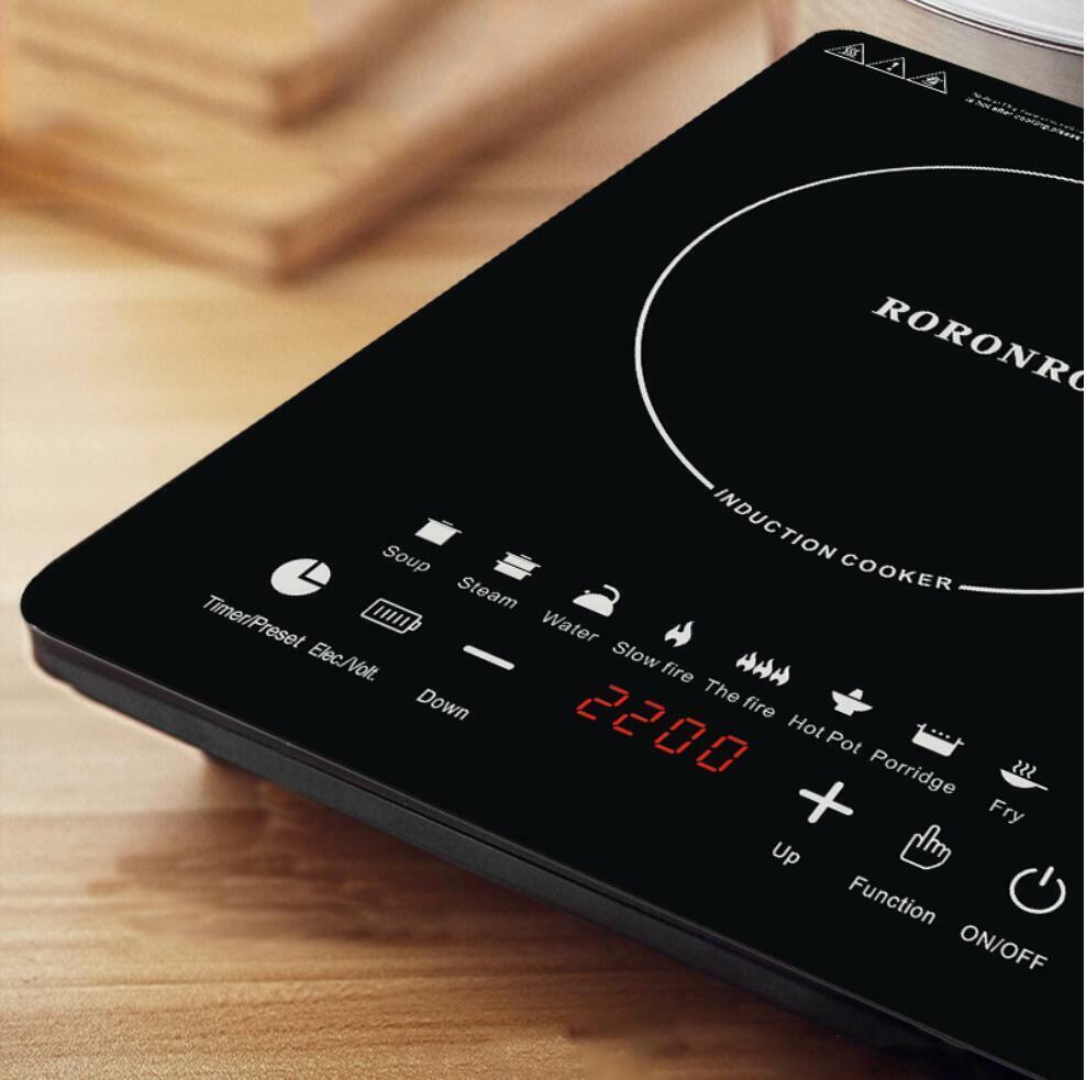 2200W Electric Single Induction Cooker Portable Burner Cooktop Digital Hot Plate - Fresh Stock Dated February 2026