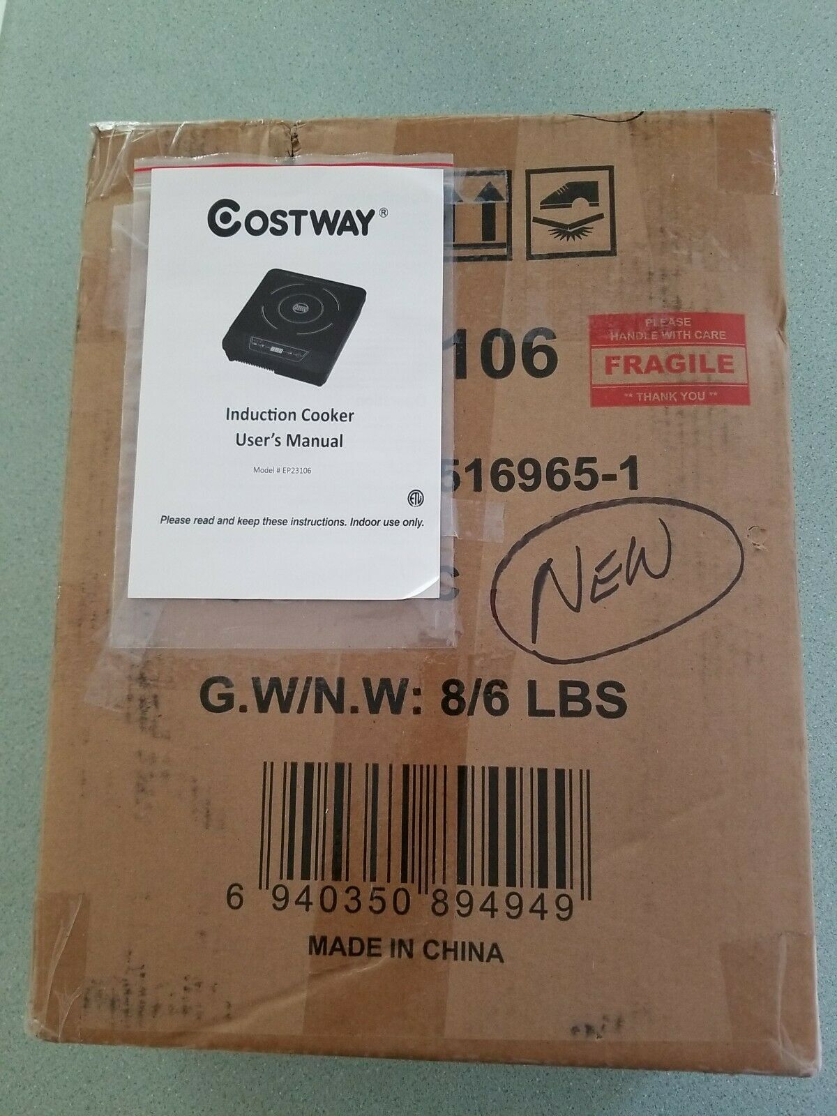 1800 W Single Burner Electric Induction Cooker - Costway - New Open Box - Fresh Stock Dated February 2026