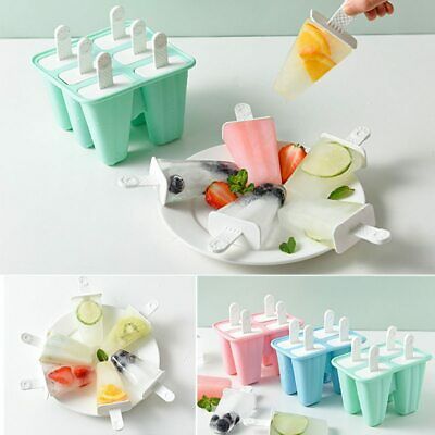 Kitchen DIY Pop-Mold Popsicle Maker Lolly Tray Pan Frozen Ice Cream Mould - Fresh Stock Dated February 2026
