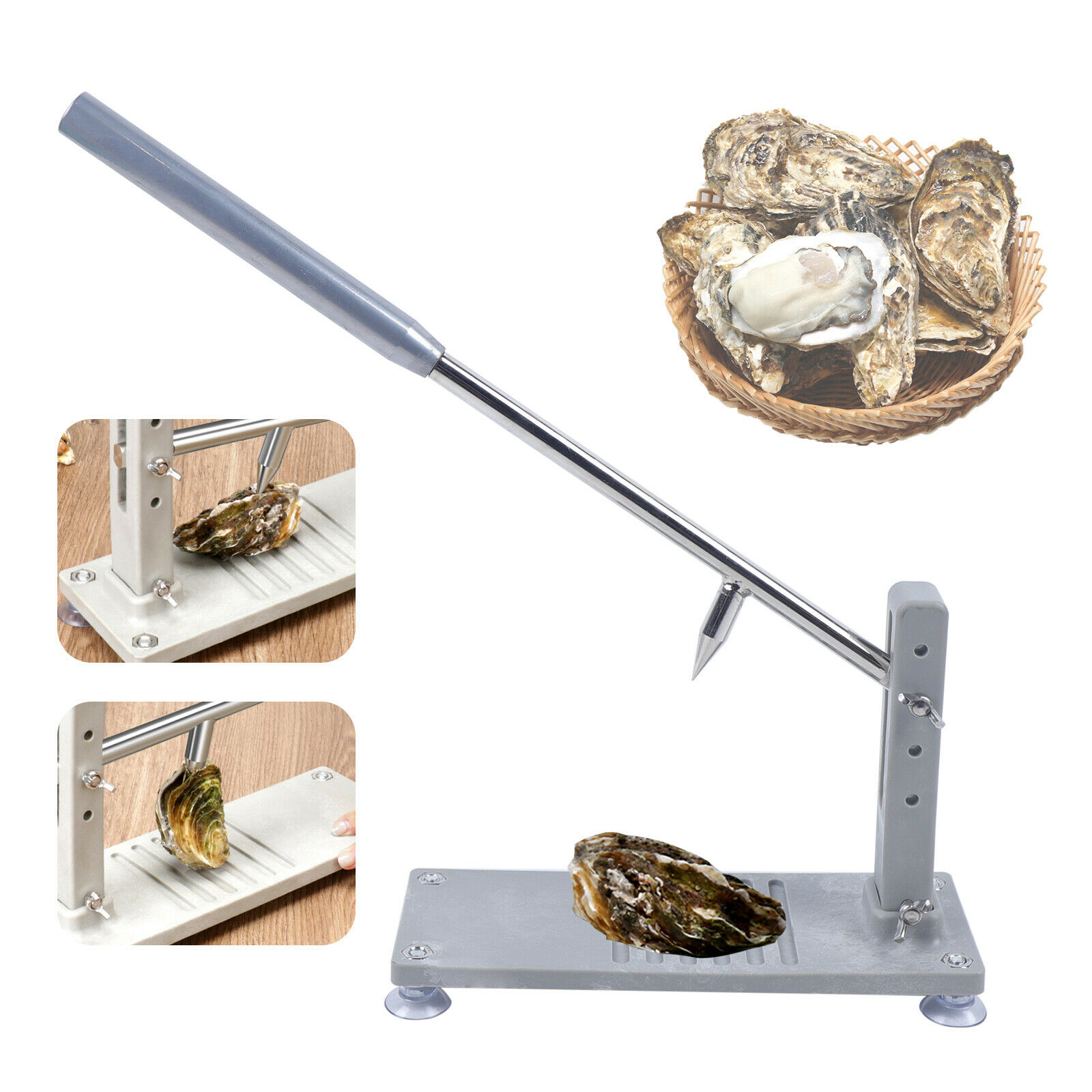 Oyster Knife Shucker Shell Seafood Opener Shucking Tool Set w/ blade * 2 - Fresh Stock Dated January 2026