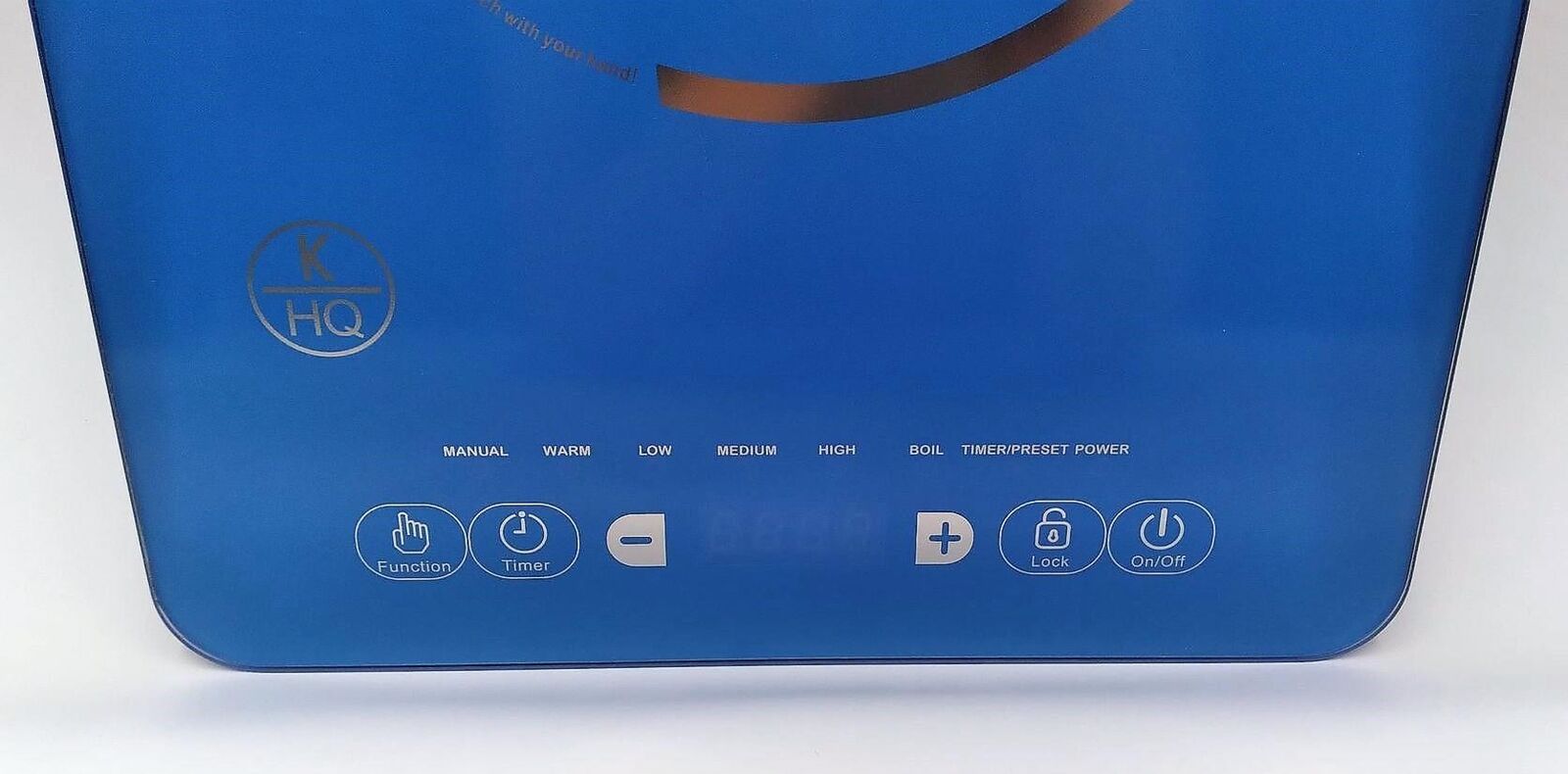 Kitchen HQ 1500-Watt Portable Induction Burner, Blue - Fresh Stock Dated February 2026