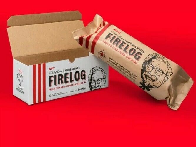 KFC 11 Herbs Spices Fire Log Enviro-Log Firelog Chicken Scented Limited Edition - Fresh Stock Dated December 2025