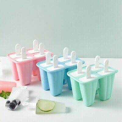 Kitchen DIY Pop-Mold Popsicle Maker Lolly Tray Pan Frozen Ice Cream Mould - Fresh Stock Dated February 2026