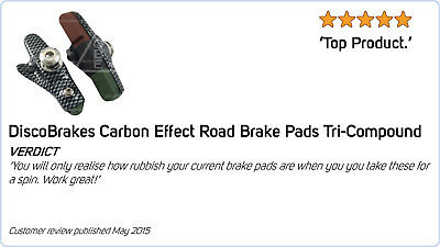 4 Pairs/8Pc Rubber Brake Inserts for Campagnolo Record & Chorus Road Brake Shoes - Fresh Stock Dated December 2025