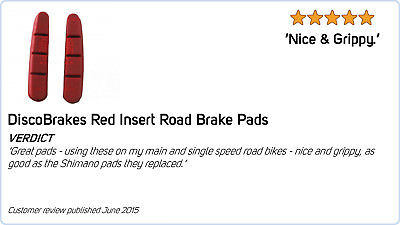 4 Pairs/8Pc Rubber Brake Inserts for Campagnolo Record & Chorus Road Brake Shoes - Fresh Stock Dated December 2025