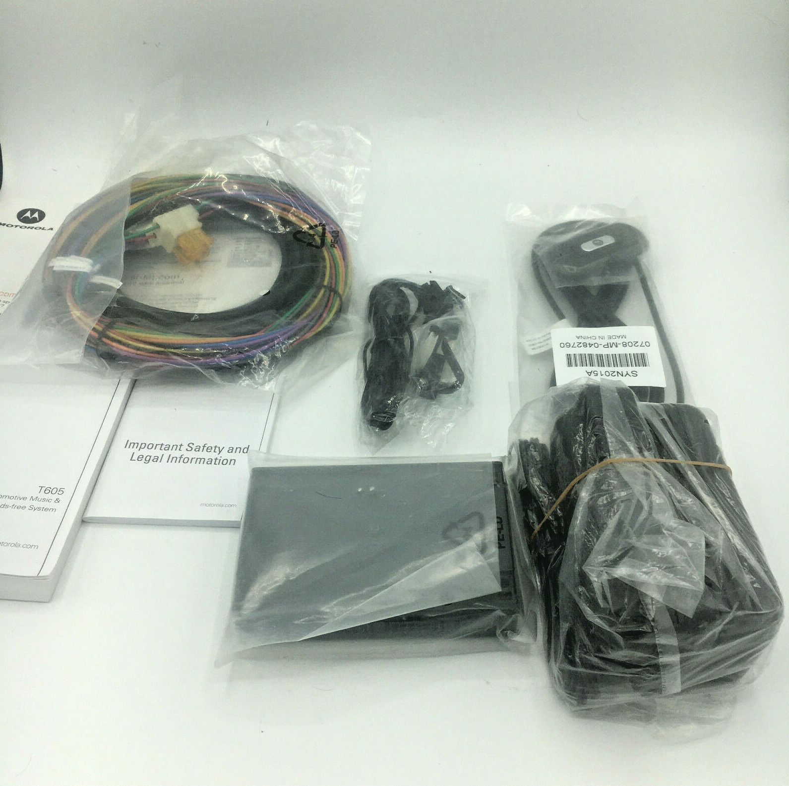 Motorola Bluetooth Car Kit SYN1782 A Type # T605 NOB Handsfree Electronic - Fresh Stock Dated December 2025