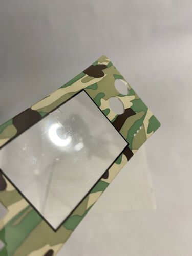 Used OEM Nintendo Camo Faceplate for Gameboy Micro- Used, scratching on screen - Fresh Stock Dated December 2025