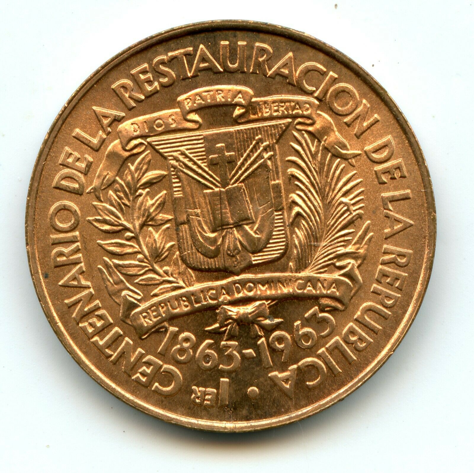 Genuine 1963 Dominican Republic 1 Centavo | UNC Condition - Fresh Stock Dated December 2025