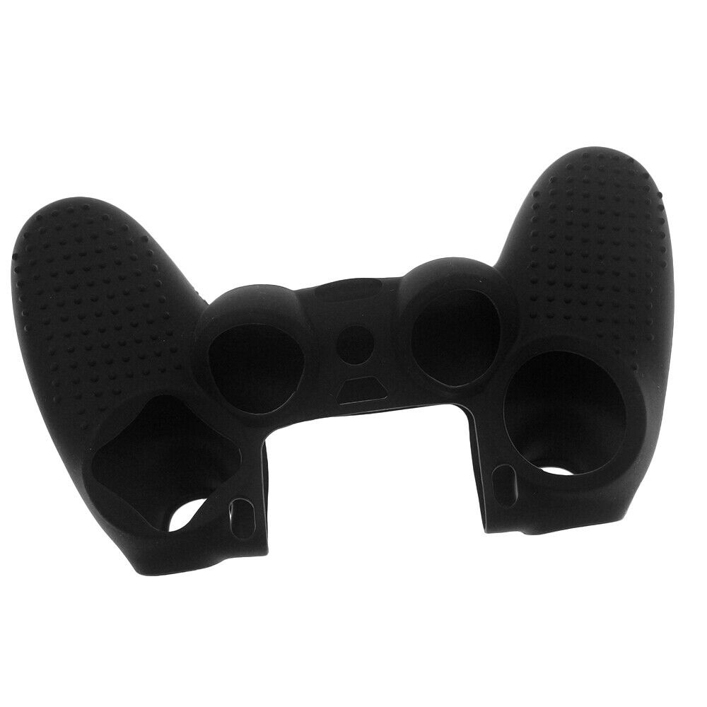 US Silicone Rubber Skin Case + Thumb Grips protector for PS4/Slim/Pro Controller - Fresh Stock Dated February 2026