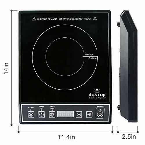 Duxtop 1800W Portable Induction Cooktop Countertop Burner, Black 9100MC/BT-M20B - Fresh Stock Dated February 2026