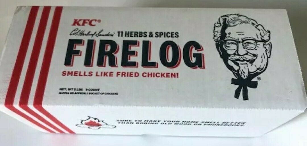 NEW KFC Fire Wood Log with 11 Herbs & Spices - Simply Light and Enjoy The Aroma - Fresh Stock Dated December 2025