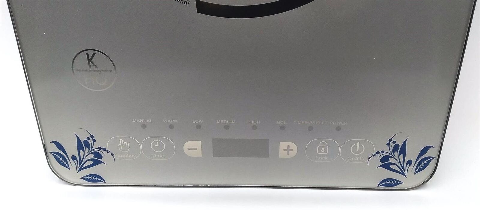 New Kitchen HQ 1500-Watt Portable Induction Burner, Blue & Silver - Fresh Stock Dated February 2026