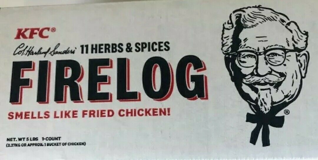 NEW KFC Fire Wood Log with 11 Herbs & Spices - Simply Light and Enjoy The Aroma - Fresh Stock Dated December 2025