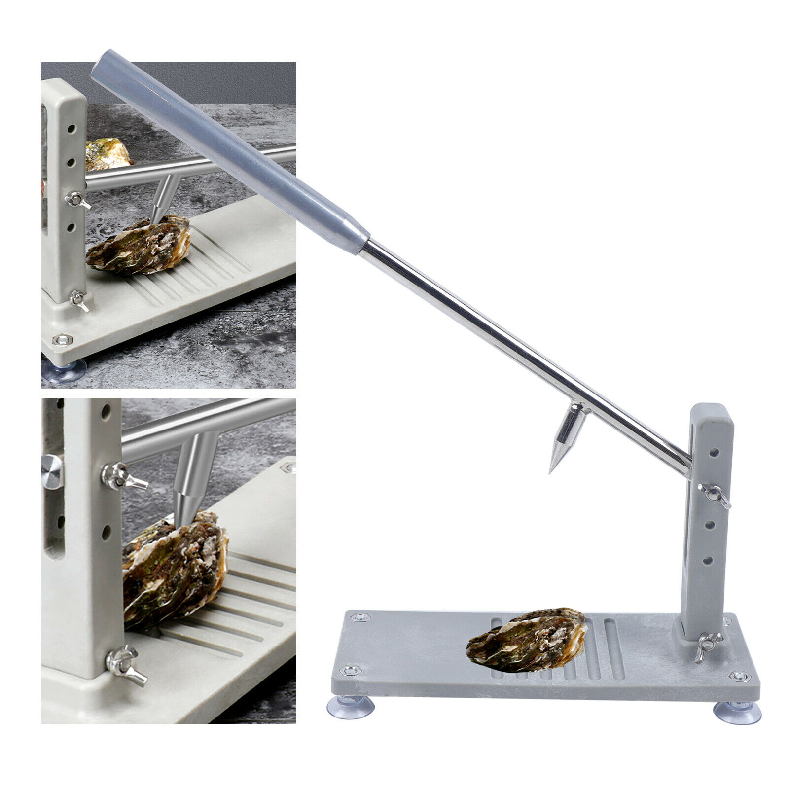 Oyster Knife Shucker Shell Seafood Opener Shucking Tool Set w/ blade * 2 - Fresh Stock Dated January 2026