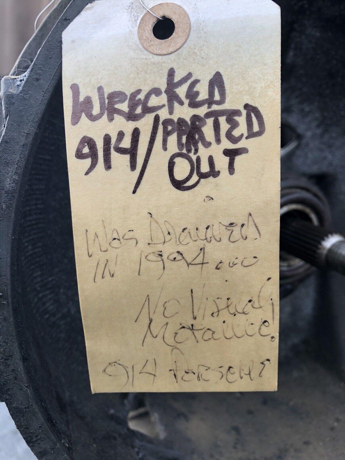 PORSCHE 914-4 USED MANUAL TRANSMISSION TRANS-AXLE GEAR BOX 5 SPEED - Fresh Stock Dated December 2025