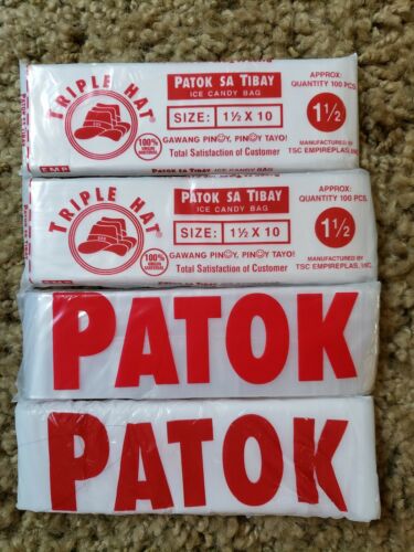 (2-Pck) Plastic Ice bag / Ice Candy Wrapper (total Qty. 200pcs) 1.5x100 - Fresh Stock Dated February 2026