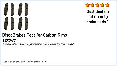 4 Pairs/8Pc Rubber Brake Inserts for Campagnolo Record & Chorus Road Brake Shoes - Fresh Stock Dated December 2025