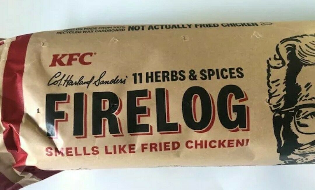 NEW KFC Fire Wood Log with 11 Herbs & Spices - Simply Light and Enjoy The Aroma - Fresh Stock Dated December 2025