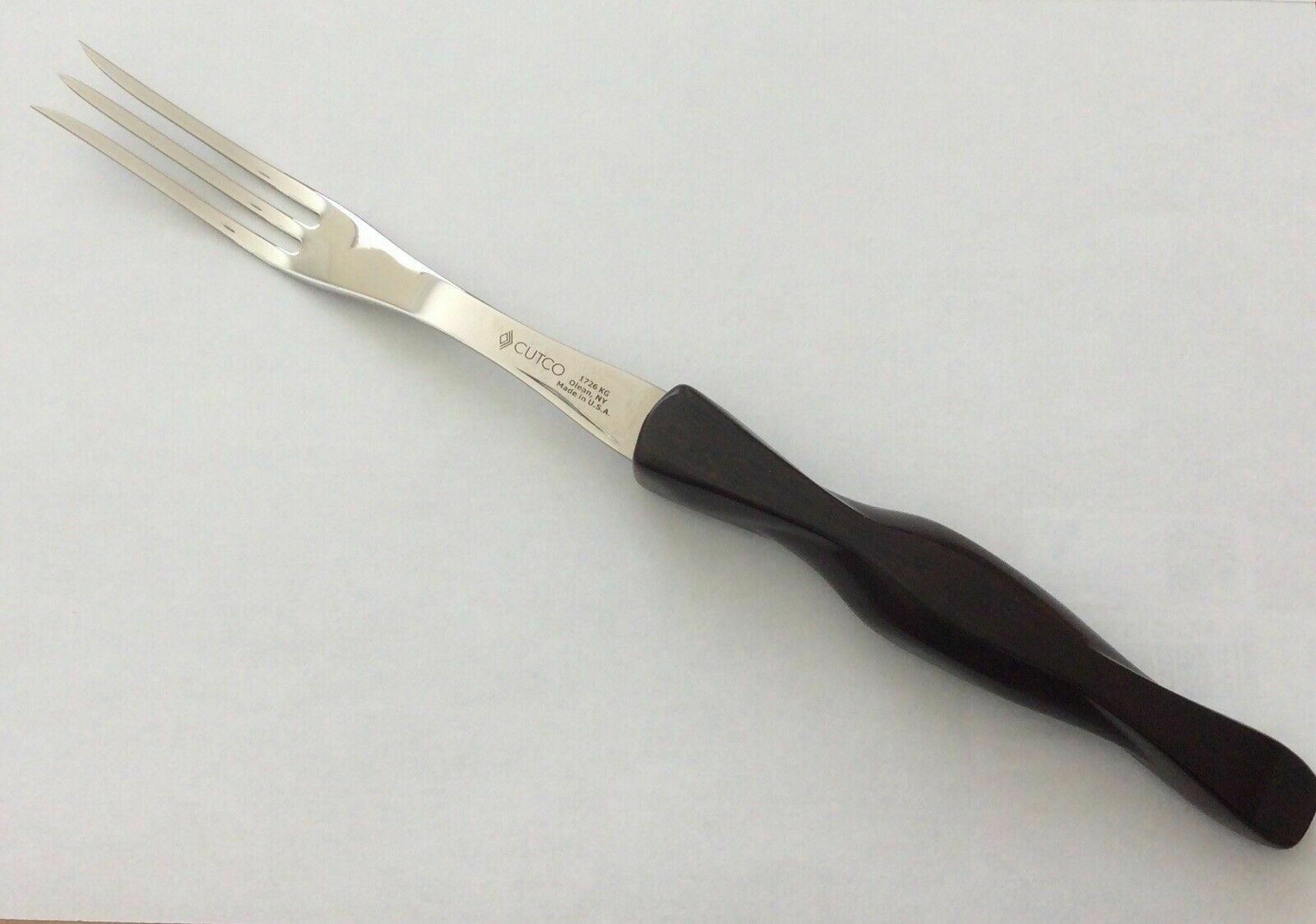 Brand New Cutco #1726 Turning Fork w/Brown Handle with FREE SHIP - Fresh Stock Dated January 2026