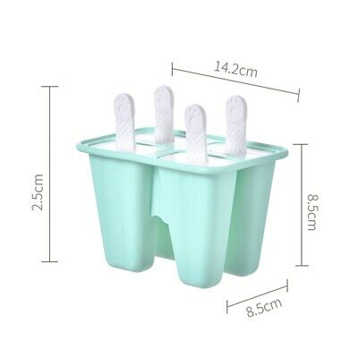 Kitchen DIY Pop-Mold Popsicle Maker Lolly Tray Pan Frozen Ice Cream Mould - Fresh Stock Dated February 2026