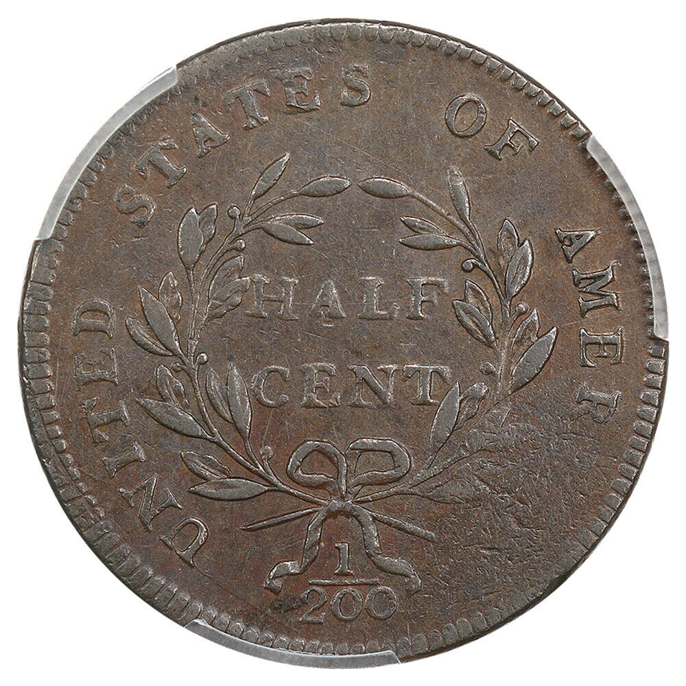 1797 1/2c PCGS AU58+ BN (1 Above 1, C-1) ex: D.L. Hansen - Fresh Stock Dated December 2025