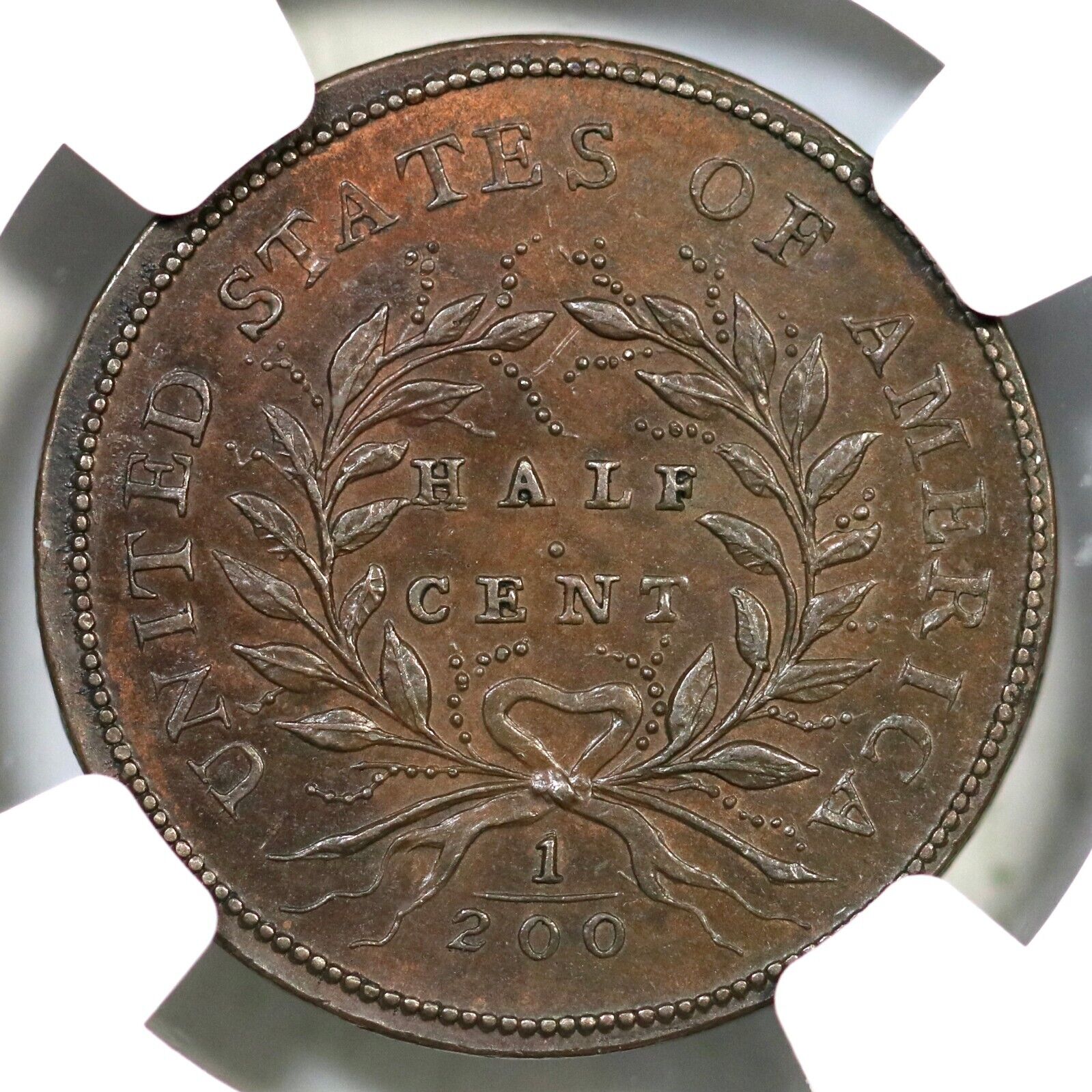 1793 C-4 R-3 NGC MS 62 BN Liberty Cap Half Cent Coin 1/2c Ex; Gilbert - Partrick - Fresh Stock Dated December 2025