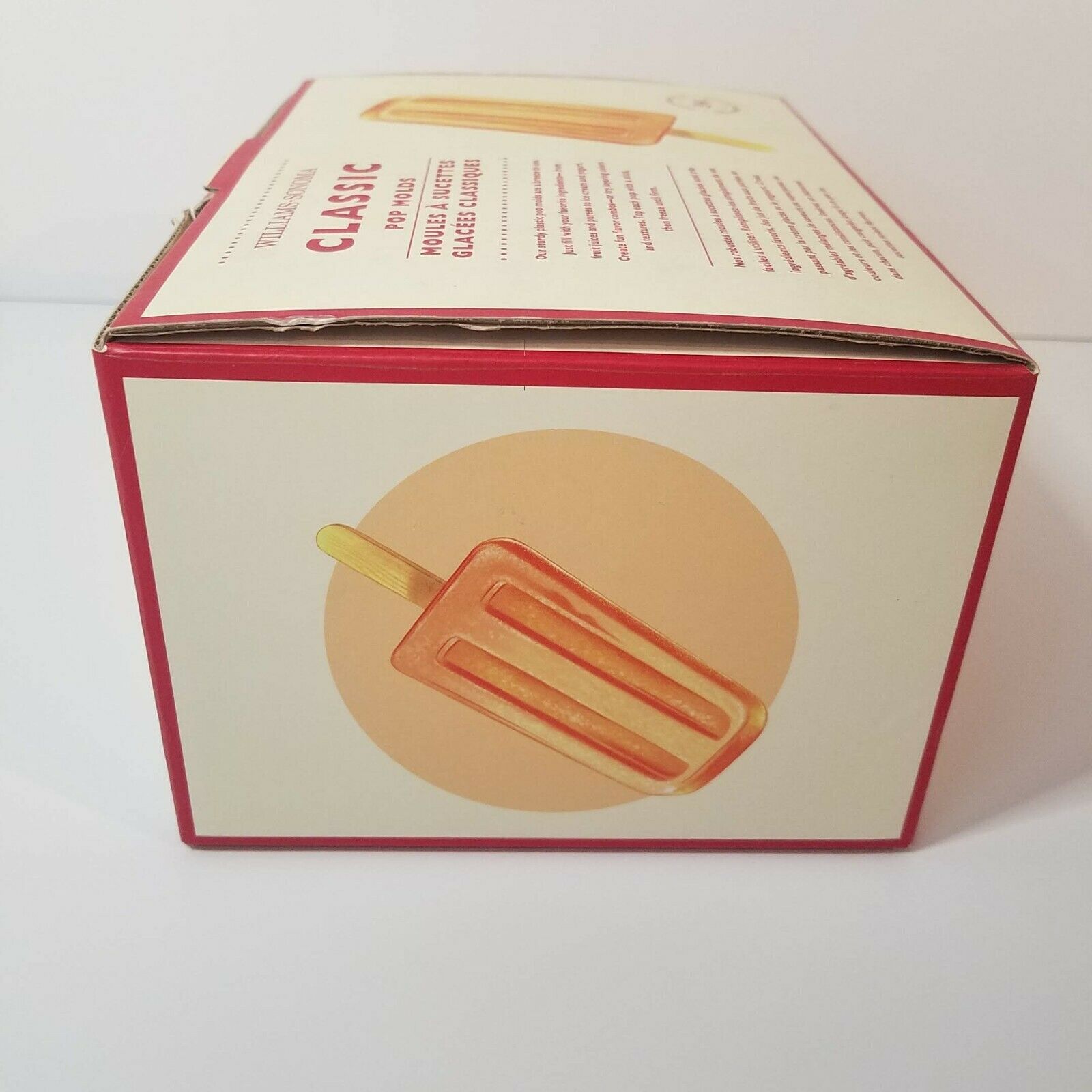 Williams-Sonoma, Classic Pop Molds, Retro Style, Popsicle, Ice Lolly, Makes 8 - Fresh Stock Dated February 2026
