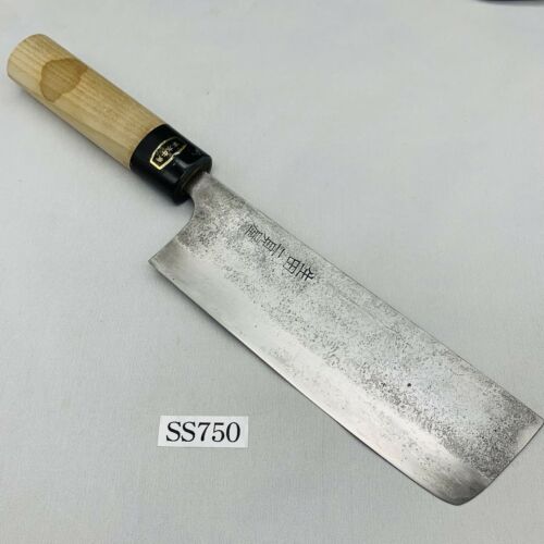 <Used> Japanese Chef's Kitchen Knife Blue Steel Nakiri 160/290 From Japan SS750 - Fresh Stock Dated January 2026