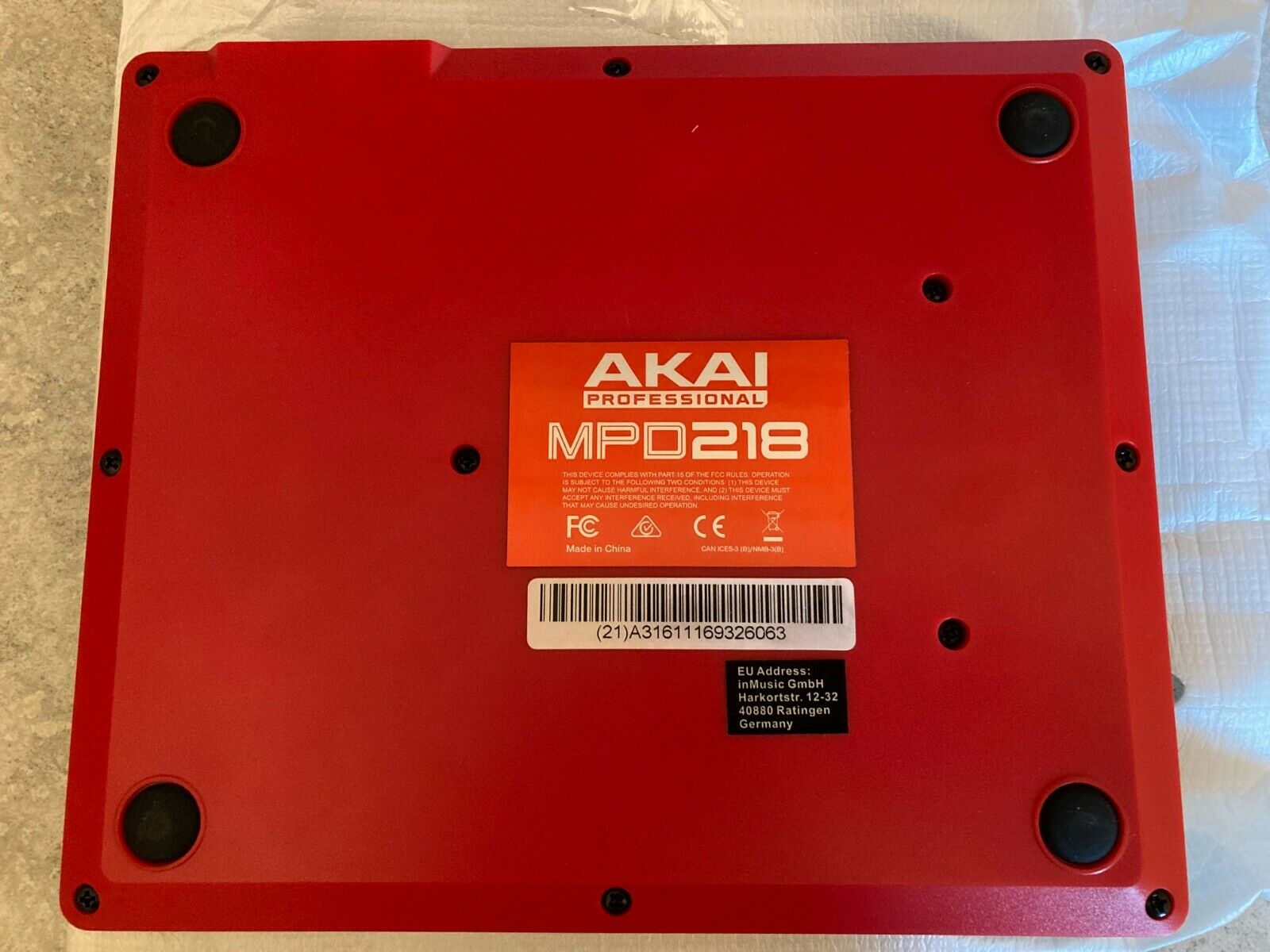 Akai Professional MPD 218 Pad Controller with 16 MPC Pads - Fresh Stock Dated December 2025