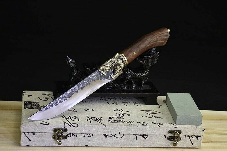 7 inch Handmade Chef Knife Fixed Blade Meat Knives Chinese Cleaver Cooking Tools - Fresh Stock Dated January 2026