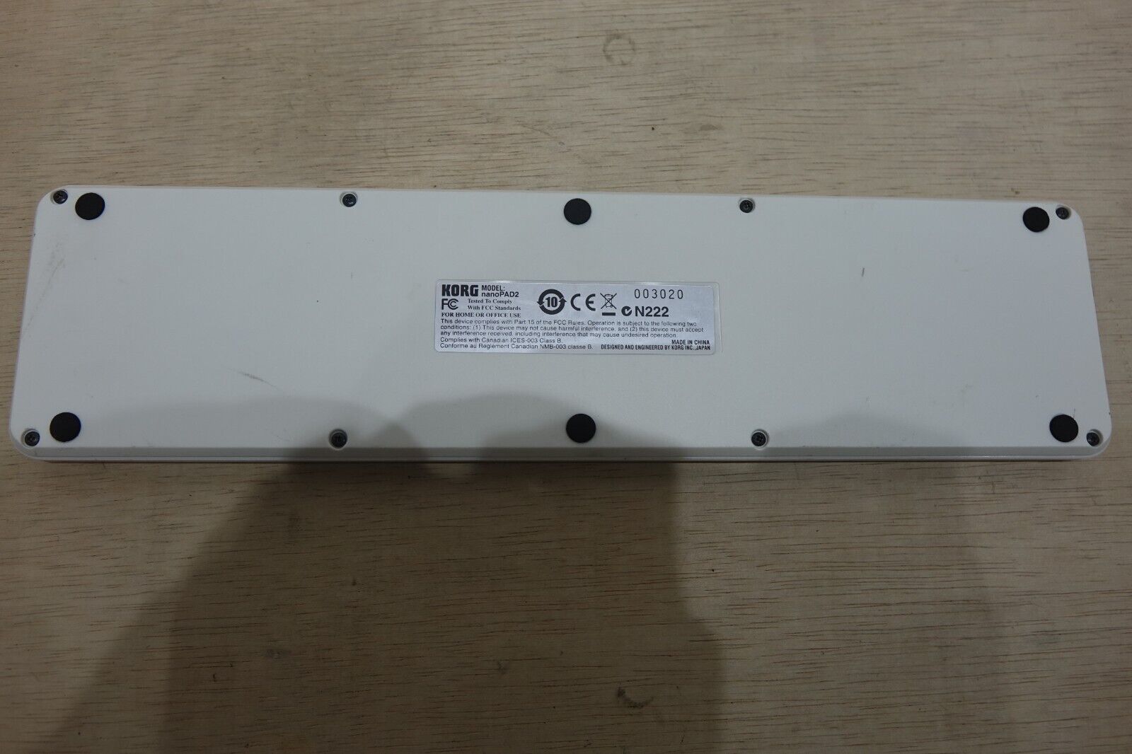 Korg nanoPAD2 Slim-Line USB Drum Pad MIDI Controller White With Tracking - Fresh Stock Dated December 2025