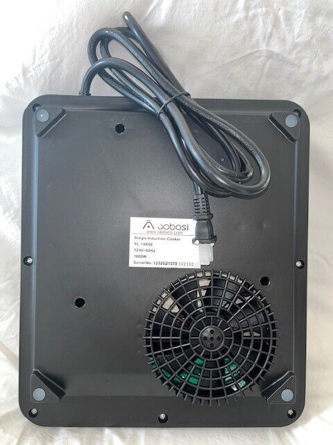 New Open Box Aobosi Single Induction Glass Surface Cooker YL-18K66 Black - Fresh Stock Dated February 2026