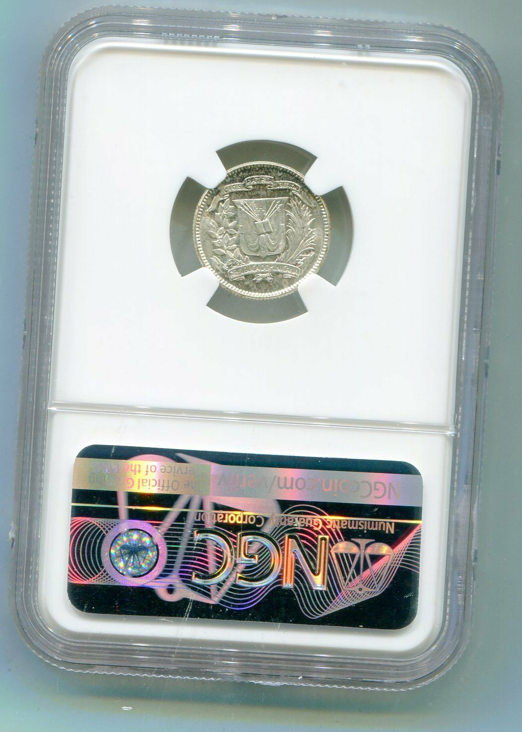 Dominican Republic 10 Cents 1959 NGC MS 65 super rare Gem    lotmar4006 - Fresh Stock Dated December 2025