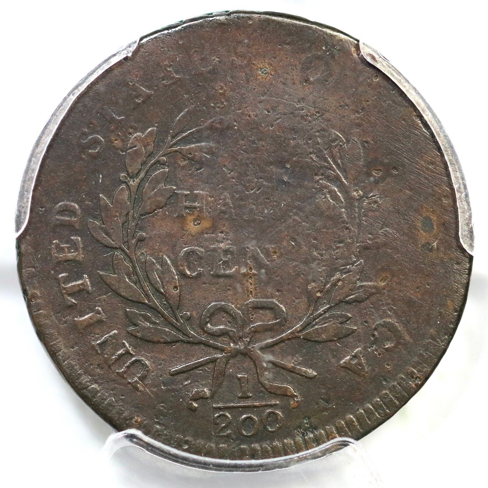 1797 C-3b R-4 PCGS VG Details Lettered Edge Liberty Cap Half Cent Coin 1/2c - Fresh Stock Dated December 2025