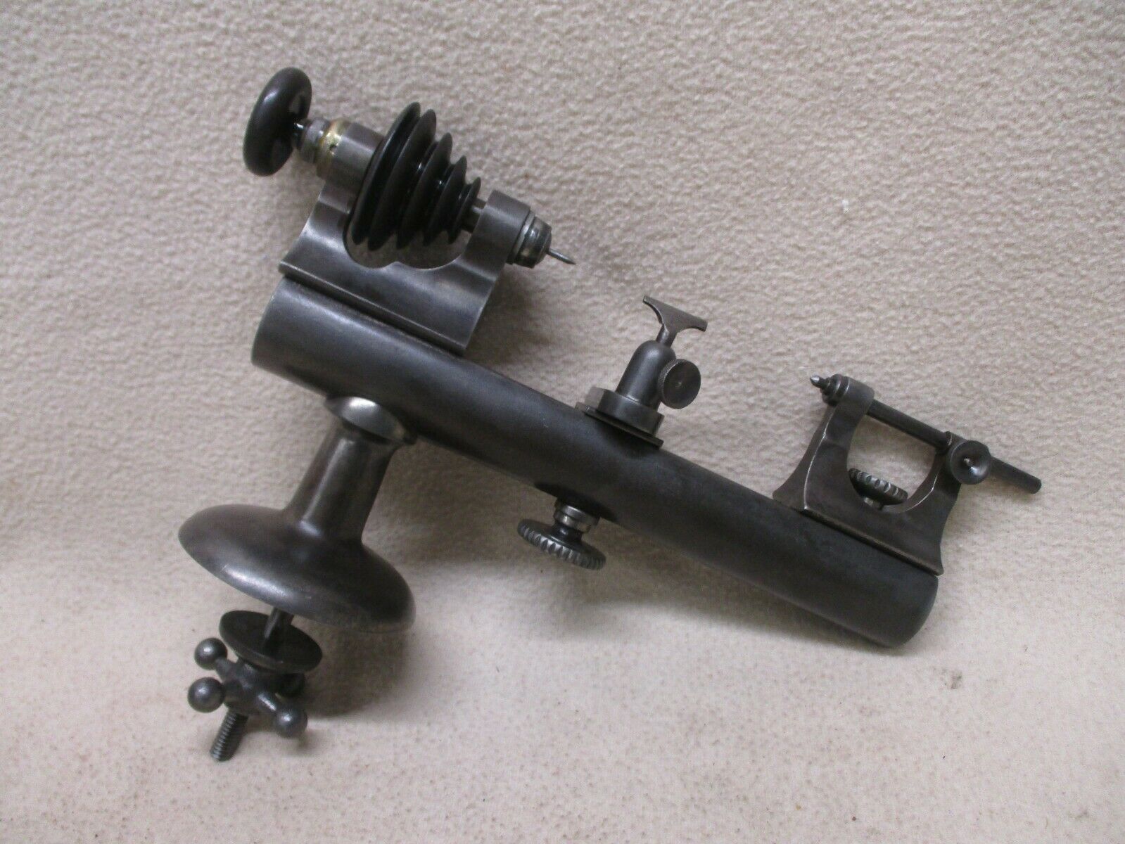 VINTAGE MOSELEY & CO SMALL BENCHTOP WATCHMAKERS JEWELLERS LATHE - NICE COND - Fresh Stock Dated December 2025