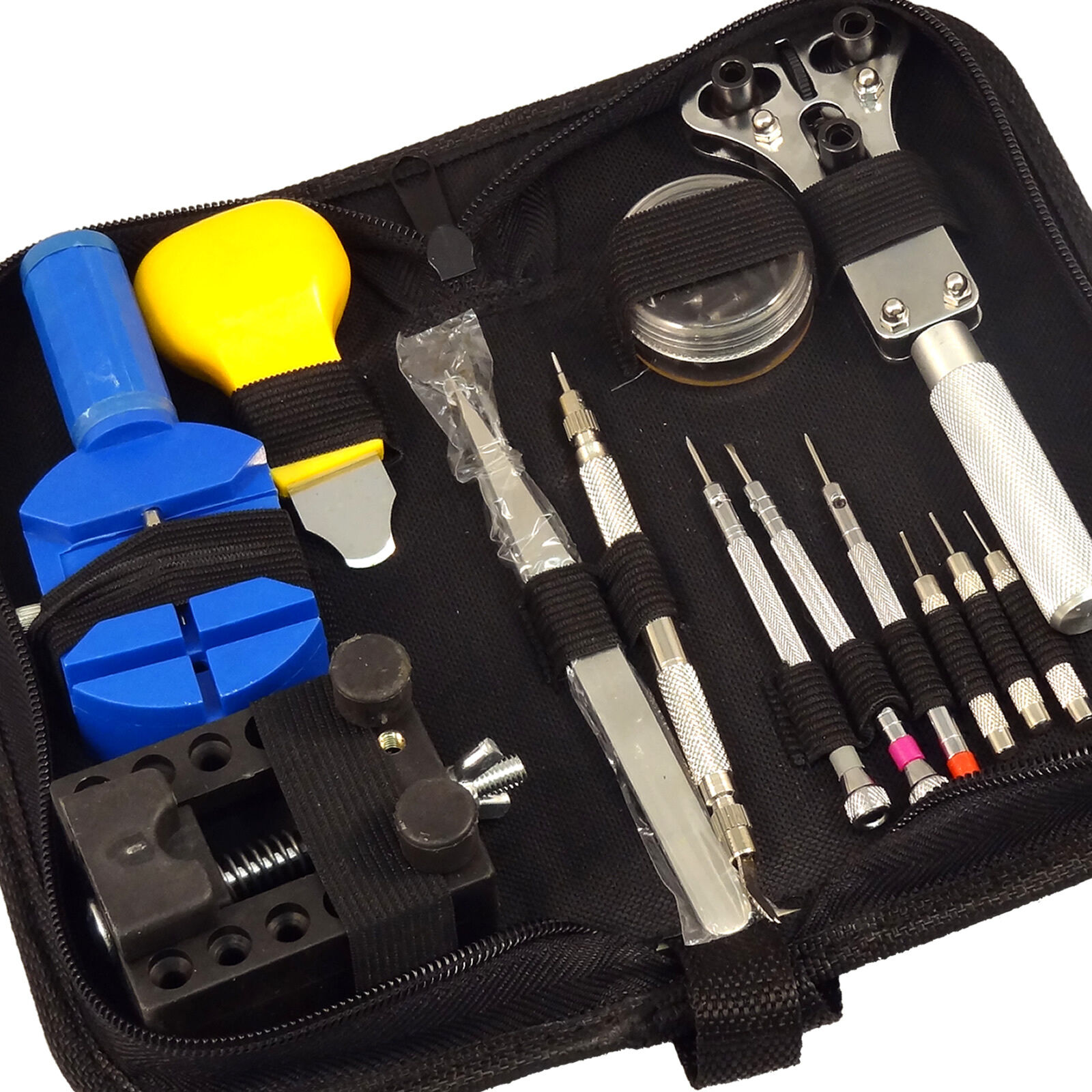 Tool Kit Watch Repair Case Opener Link Remover Spring Bar Tool + Carrying Case - Fresh Stock Dated December 2025