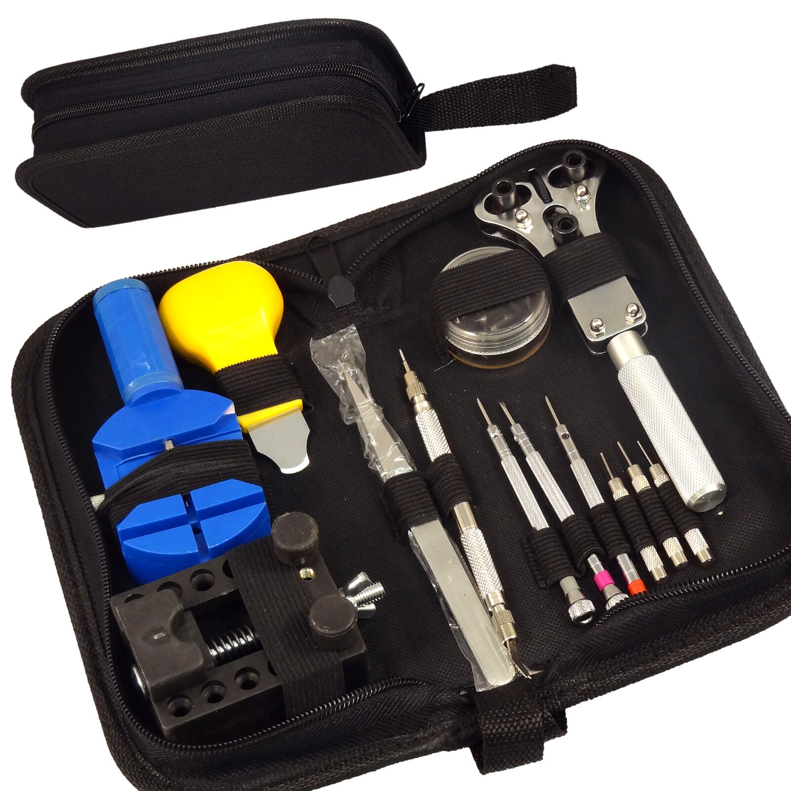 Tool Kit Watch Repair Case Opener Link Remover Spring Bar Tool + Carrying Case - Fresh Stock Dated December 2025