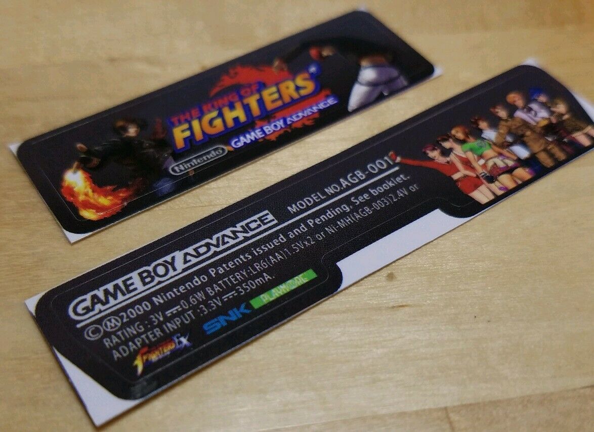 Nintendo Game Boy Advance AGB-001 KING OF FIGHTERS CONSOLE LABEL Bar Code Bundle - Fresh Stock Dated February 2026