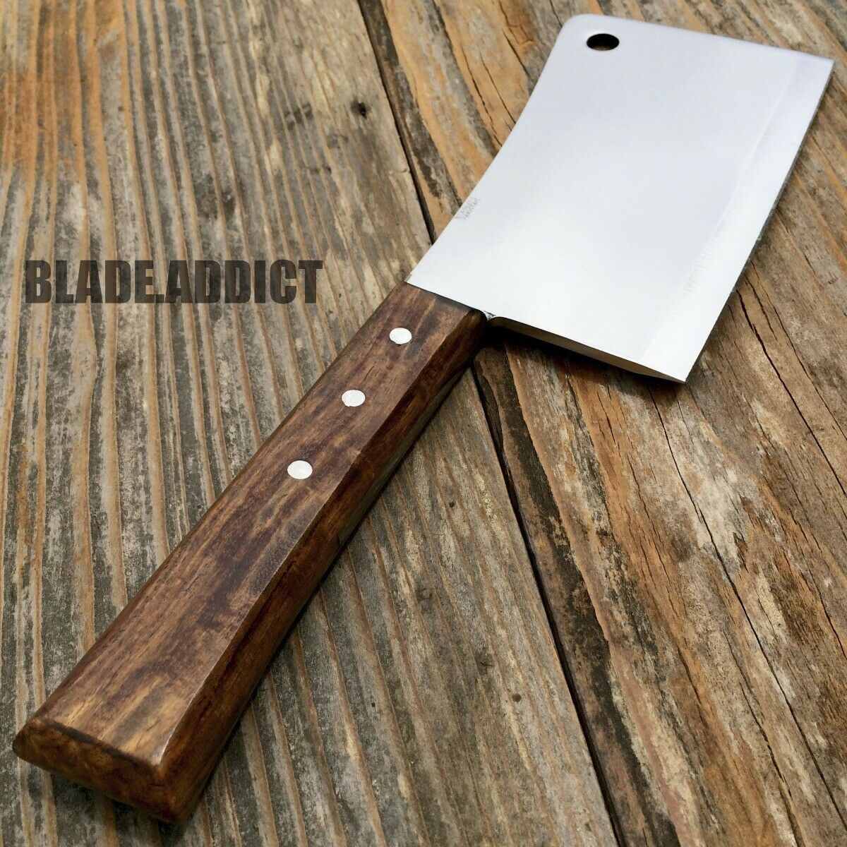 PROFESSIONAL Steak Meat Cleaver Chef Butcher Chopper Knife Stainless Steel Blade - Fresh Stock Dated February 2026